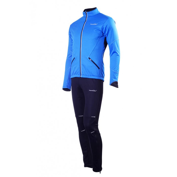 Разминочный костюм NORDSKI Premium (Soft Shell)  Blue/Black