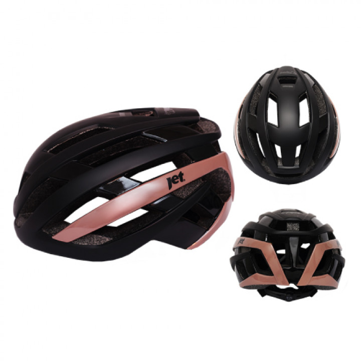 Шлем JET HAWKER black/brown