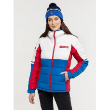 Куртка пуховая Moax Club Team жен. син/бел