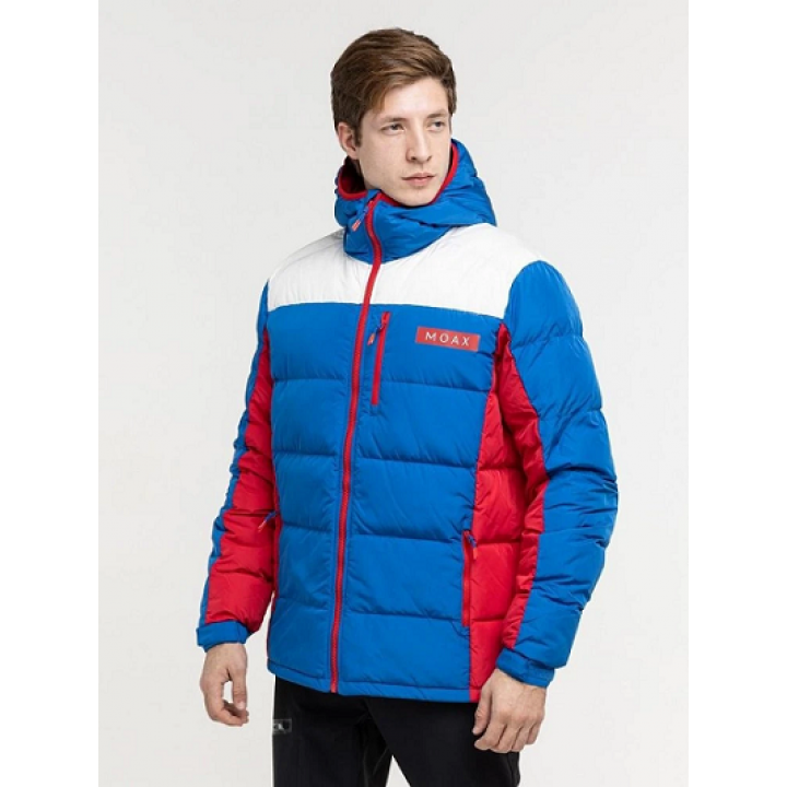 Куртка пуховая Moax Club Team муж. син/бел