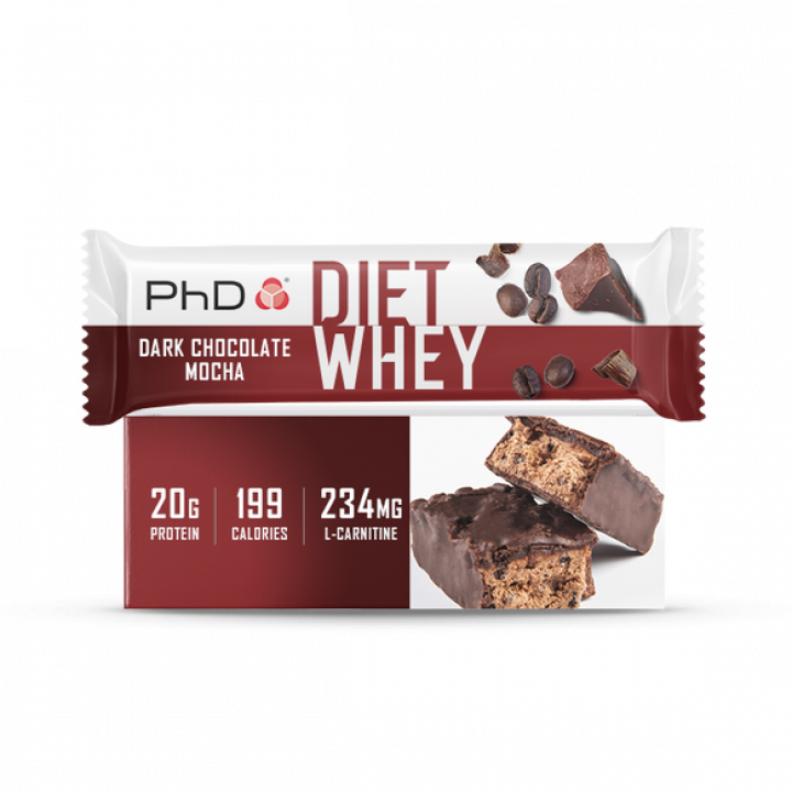 Батончик PhD Diet Whey Bar (т. шоколад/мокко) 63гр