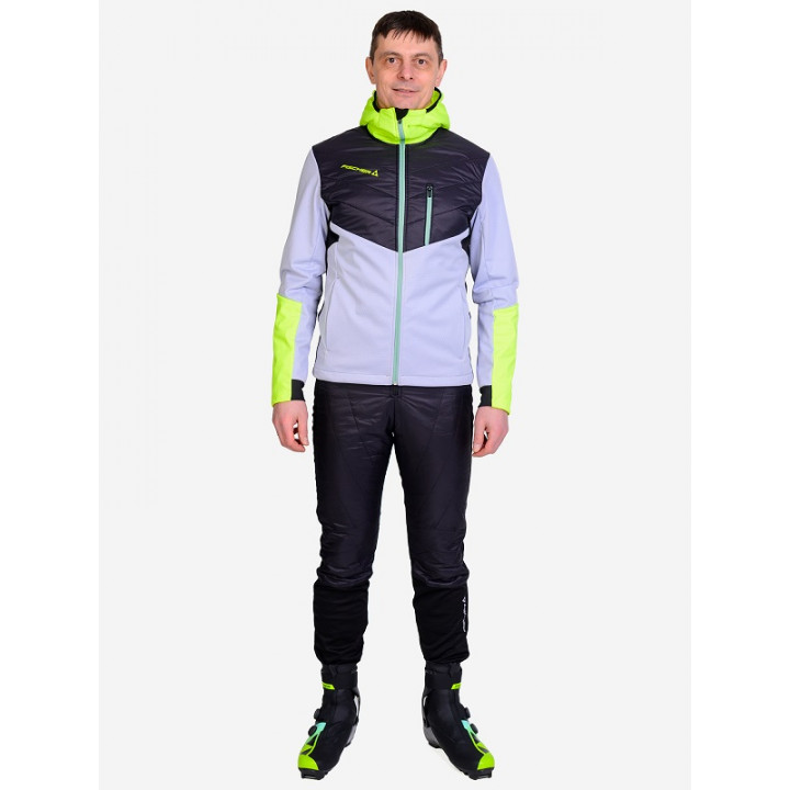 Костюм мужской FISCHER Hybrid (сер/бирюз.)