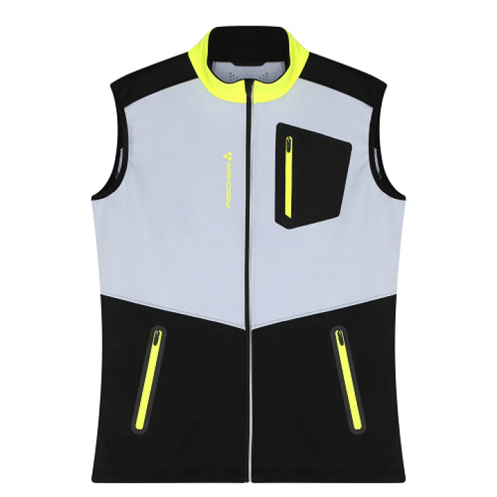 Жилет мужской FISCHER Softshell Warm (черно-сер.)