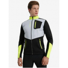 Костюм разминочный детский FISCHER Softshell Warm (черно-сер)