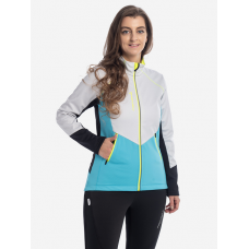 Костюм разминочный детский FISCHER Softshell Warm (бирюз-сер)