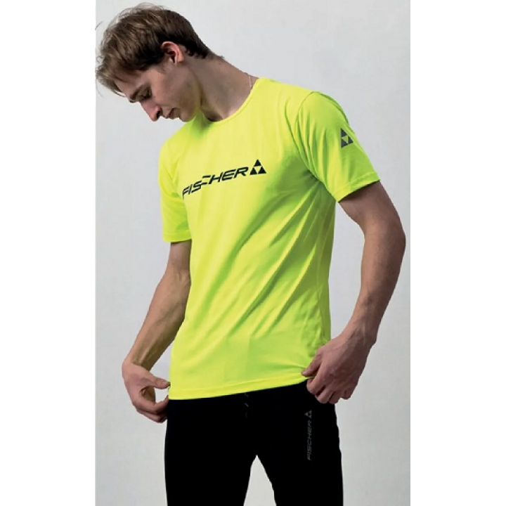 Футболка мужская FISCHER Logo (неон)