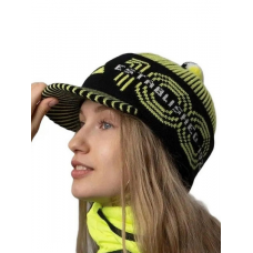 Шапка FISCHER Cap 100y (черн.-лим.) Шапка FISCHER Cap 100y (черн.-лим.)