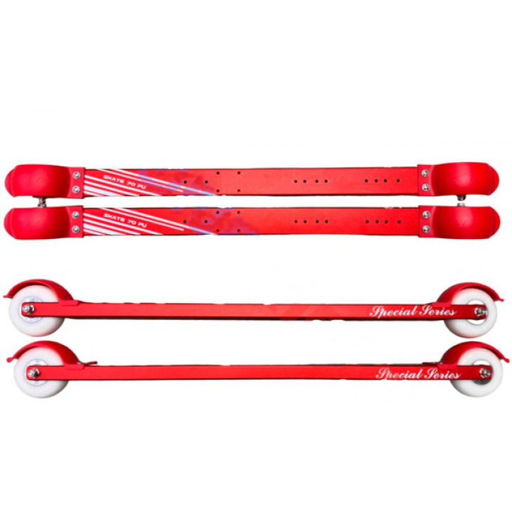 Лыжероллеры коньковые SKI TIME 70/30 PU 620мм red